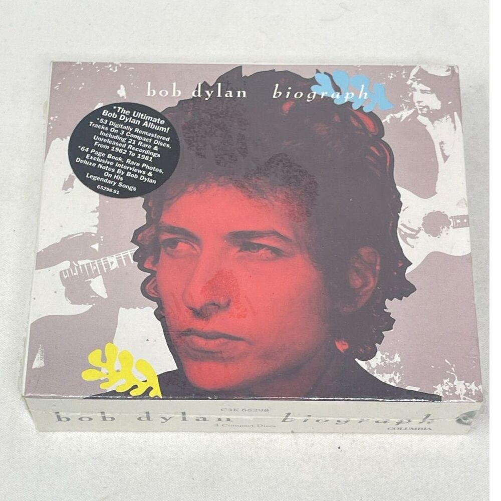 Bob Dylan Biograph Deluxe Edition 3 CD Box Set w Booklet Columbia New Sealed